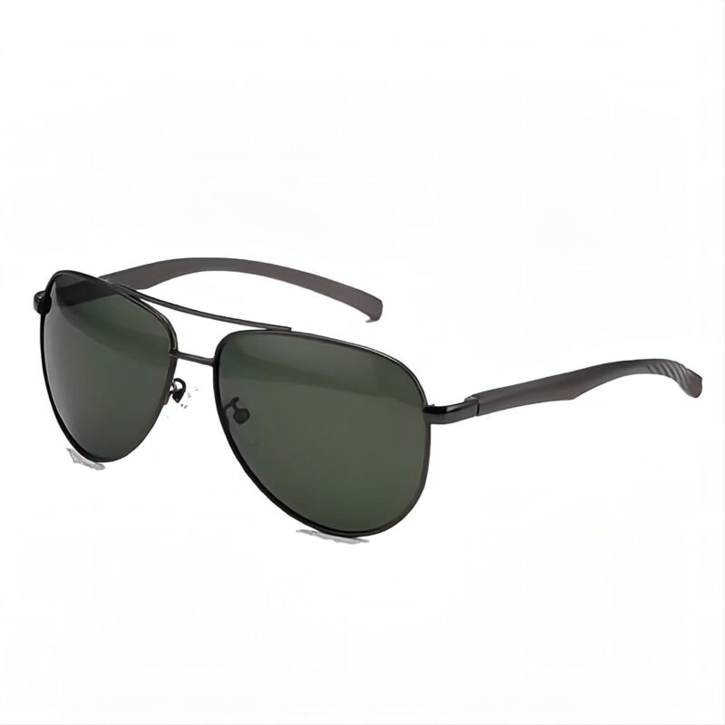 Classic Men's Pilot Sunglasses Alloy Frame Polarized Green
