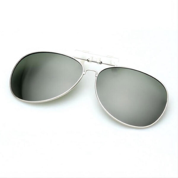 Green Polarized Lens Clip-On Sunglasses for Fishing