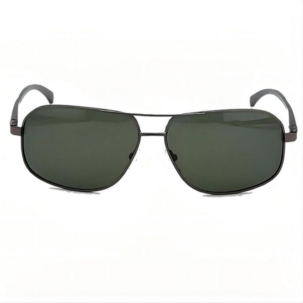 Men's Polarized Pilot Style Sunglasses Gun-Grey Alloy Frame