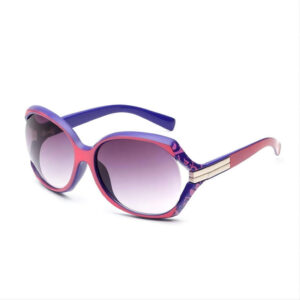 Oversized Sunglasses Womens Rose Red Purple Acetate Frame Gradient Lens