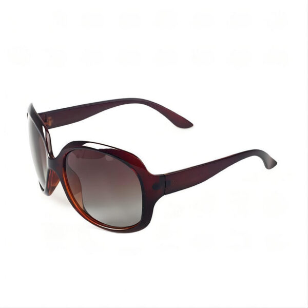 Polarized Oversized Butterfly Shaped Fashion Sunglasses For Women Brown Frame