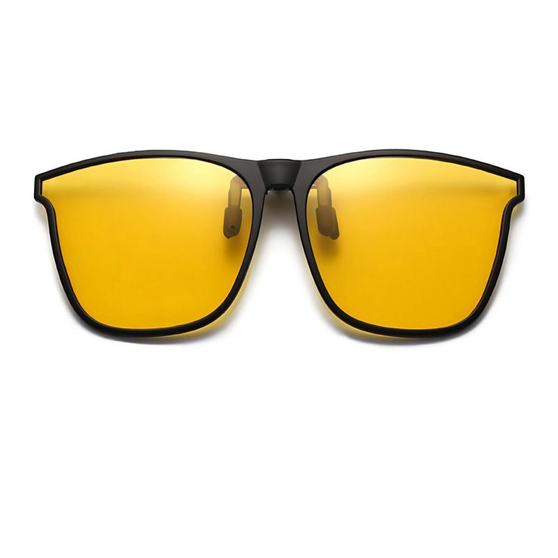 TR90 Polarized Clip-On Night Vision Sunglasses Yellow Lenses