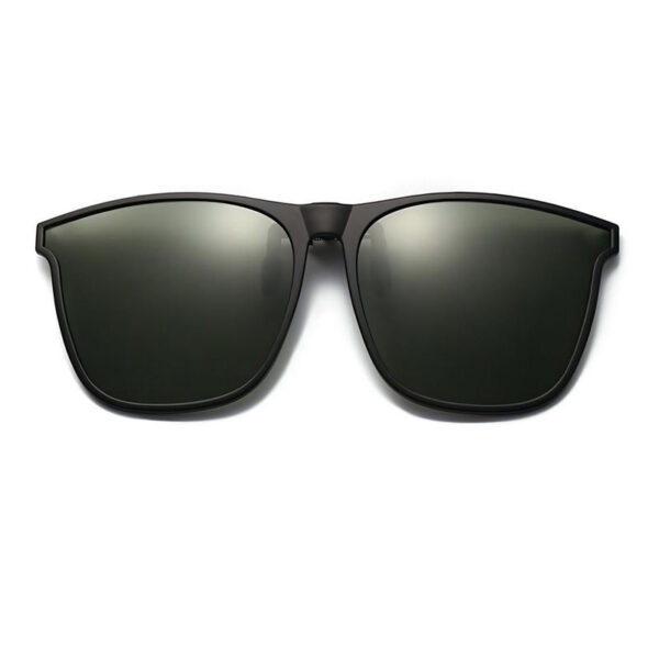TR90 Polarized Clip-On Sunglasses Green Lenses