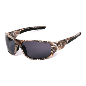 Camo Polarized Fishing Sunglasses Wrap-Around Frame