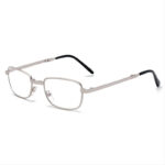 Compact Folding Reading Glasses Silver-Tone/Clear Glass