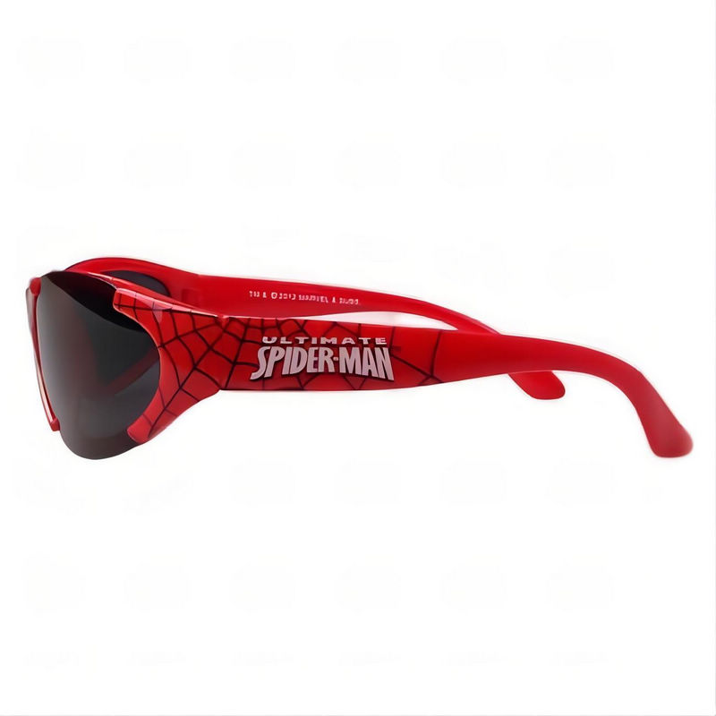 Kids Spiderman Sunglasses Red Semi-Rimless Frame (Age 3yr-14yr)