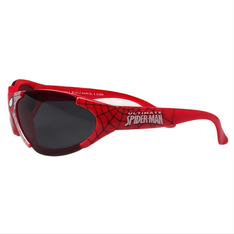 Kids Spiderman Sunglasses Semi-Rimless Frame Red/Black (Age 3yr-14yr)