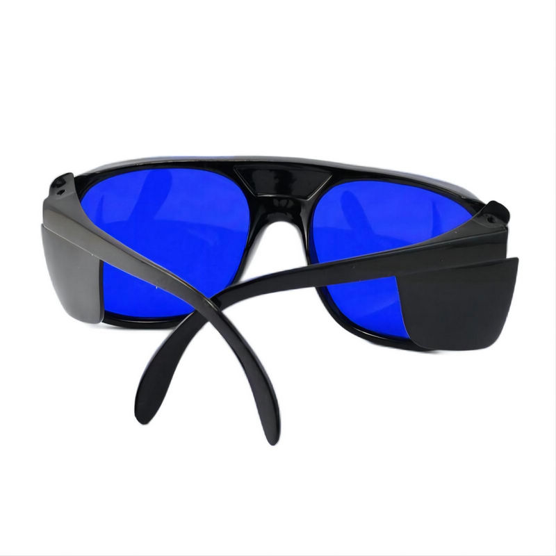 Laser Eye Protection Safety Goggles Side Shields Blue 650nm for Red Lasers