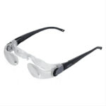 Magnifying TV Glasses 2.1X 0-300 Degree for Far & Short Sightedness Black/Clear