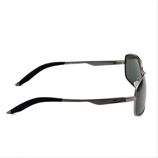 Men's Polarized Driving Sunglasses Gun Grey Metal Frame