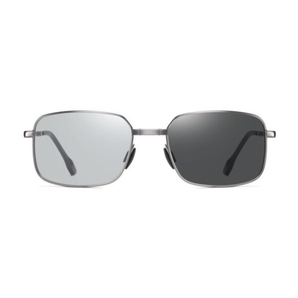 Photochromic Folding Sunglasses Silver-Tone/Polarized Grey