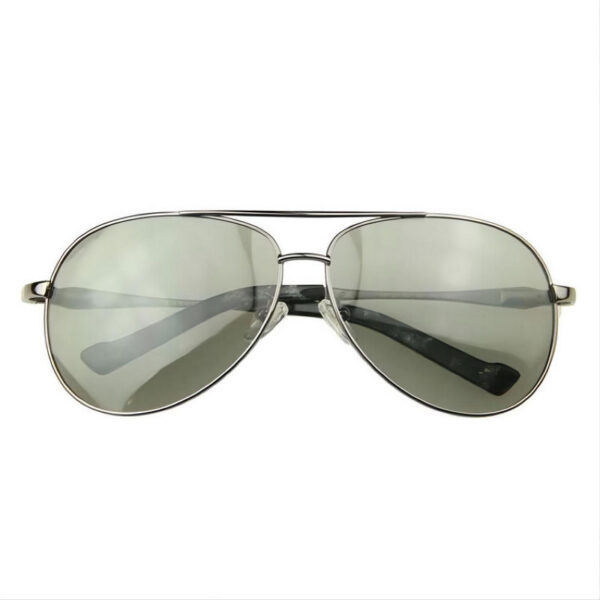 Photochromic Polarized Metal Pilot Sunglasses Gun Grey Frame