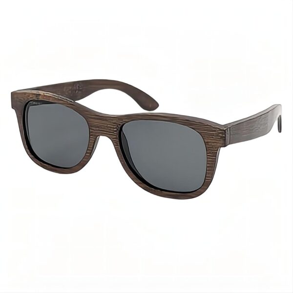 Polarized Bamboo Wood Sunglasses Square Frame