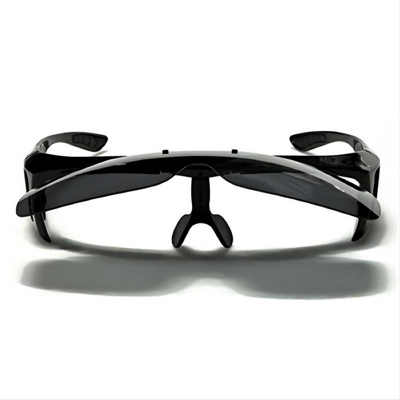 Polarized Flip-Up Fitover Sunglasses Wrap-Around Plastic Frame