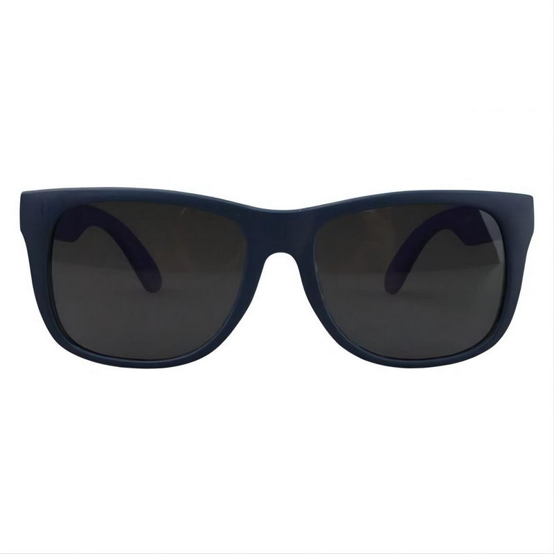 Retro Square Kids Sunglasses Navy Purple Acetate Frame