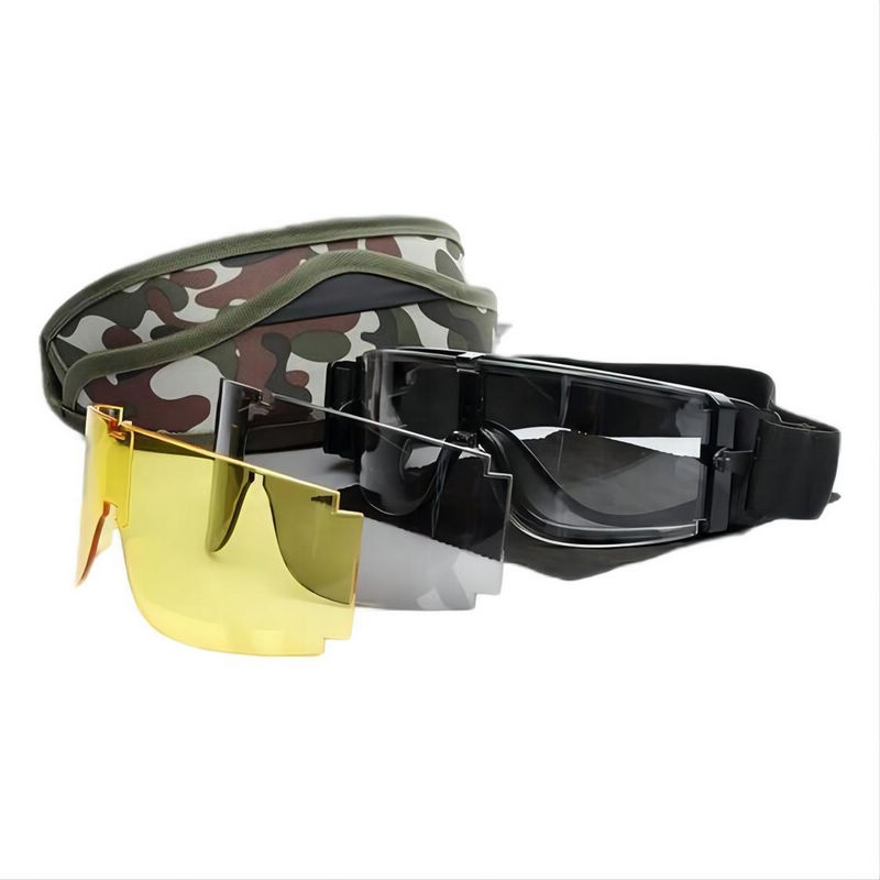 Tactical Safety Goggles with Interchangeable 3 Lens