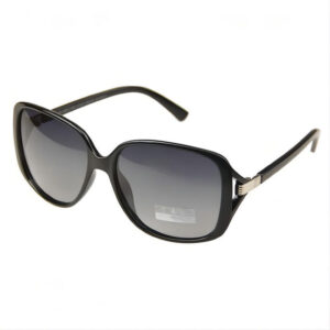 Black Retro Polarized Oversized Sunglasses Square Acetate Frame