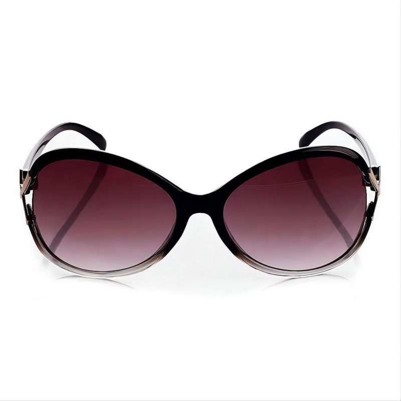 Gradient Large Fashion Sunglasses Black For Women