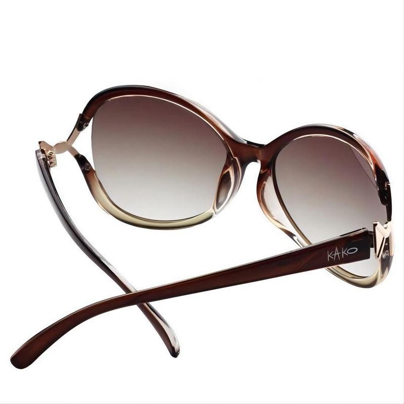 Gradient Oversized Fashion Sunglasses Fade Brown For Women