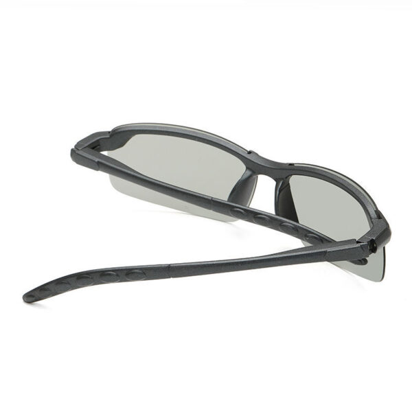 Frameless Polarized Photochromic Sunglasses Gray Light-Adaptive Lens