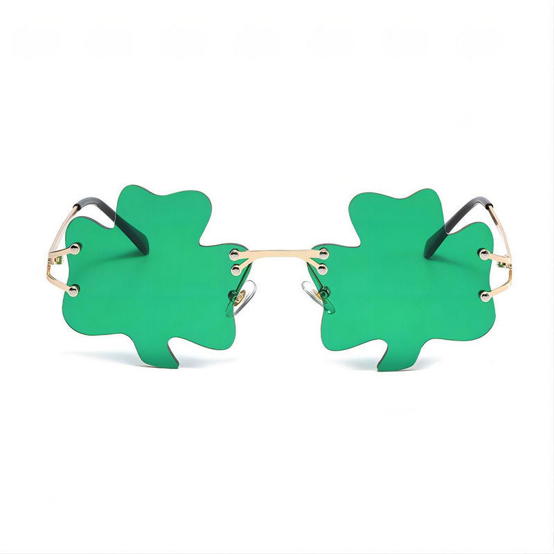 St. Patricks Day Glasses Green Shamrock