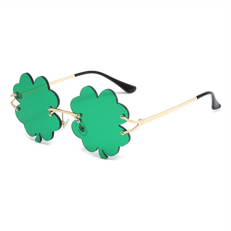 St. Patricks Day Sunglasses Four Leaf Clover