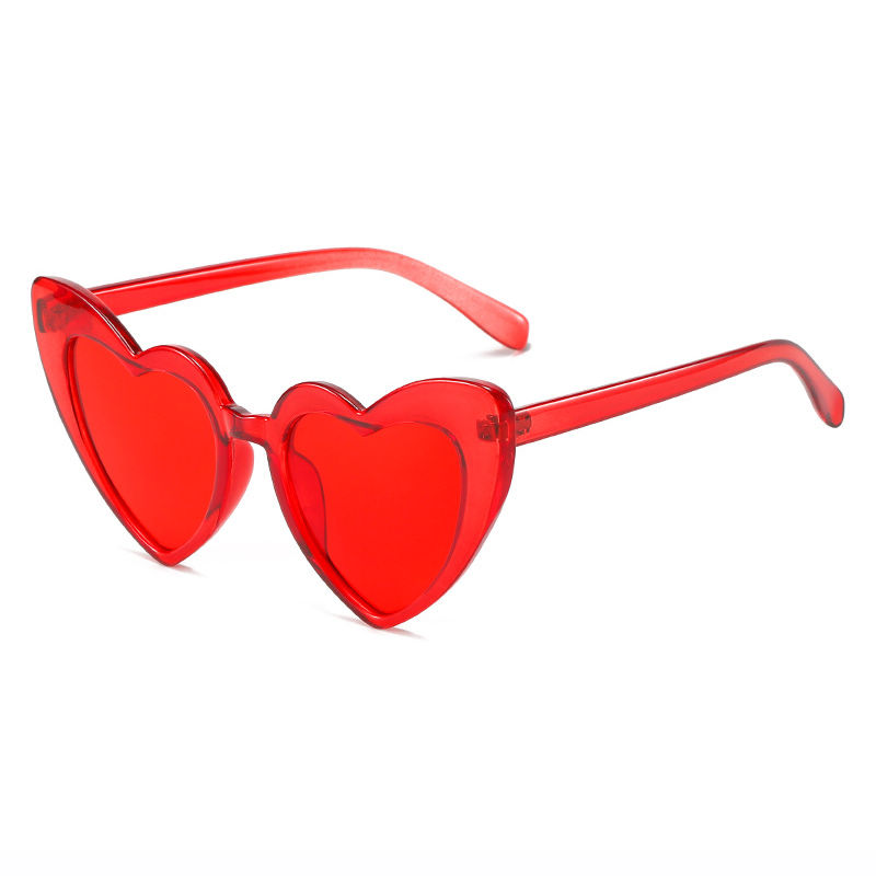 Red Bachelorette Heart-Shaped sunglasses