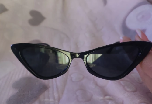 Acetate & Gold-Tone Metal Cat Eye Sunglasses photo review
