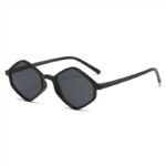 Black Small Rhombus-Shaped Geometric Sunglasses