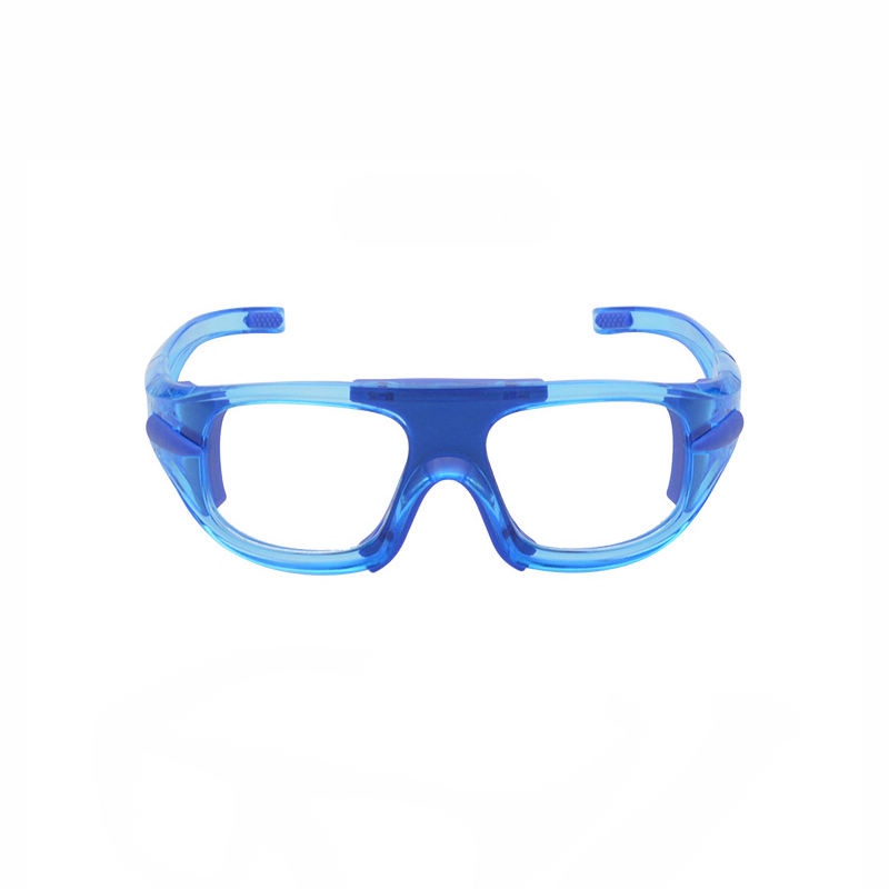 Sports Goggles For Basketball with Interchangeable Arms Blue/Clear