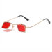 Mini Metal Square Flip-Up Sunglasses