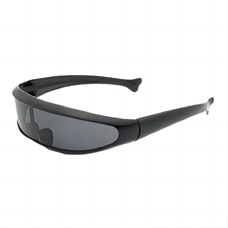 Cyclops Cosplay Wrap Visor Shield Sunglasses Black Frame Grey Lens