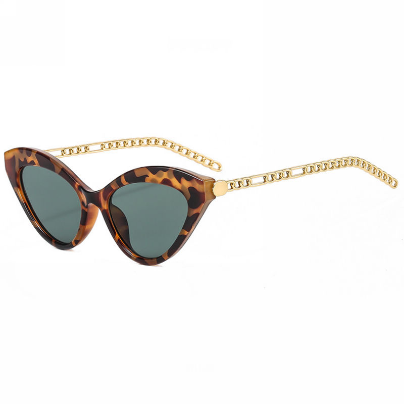 Acetate-Cat-Eye-Chain-Link-Temple-Sunglasses-Leopard-G15